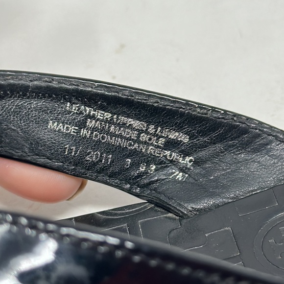 Tory Burch Thora Black Sandals Size 7 - Picture 5 of 9